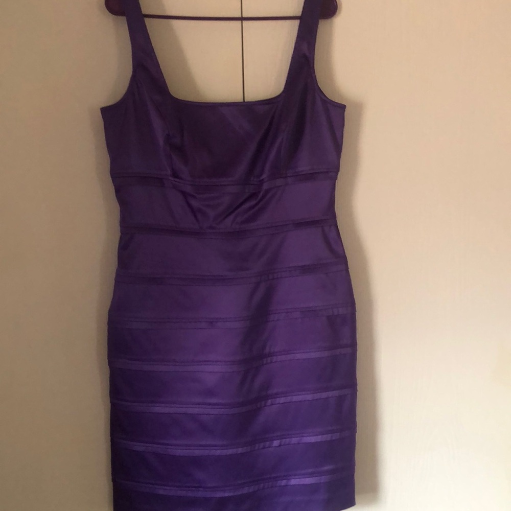 Purple Sleeveless spring sheath dress